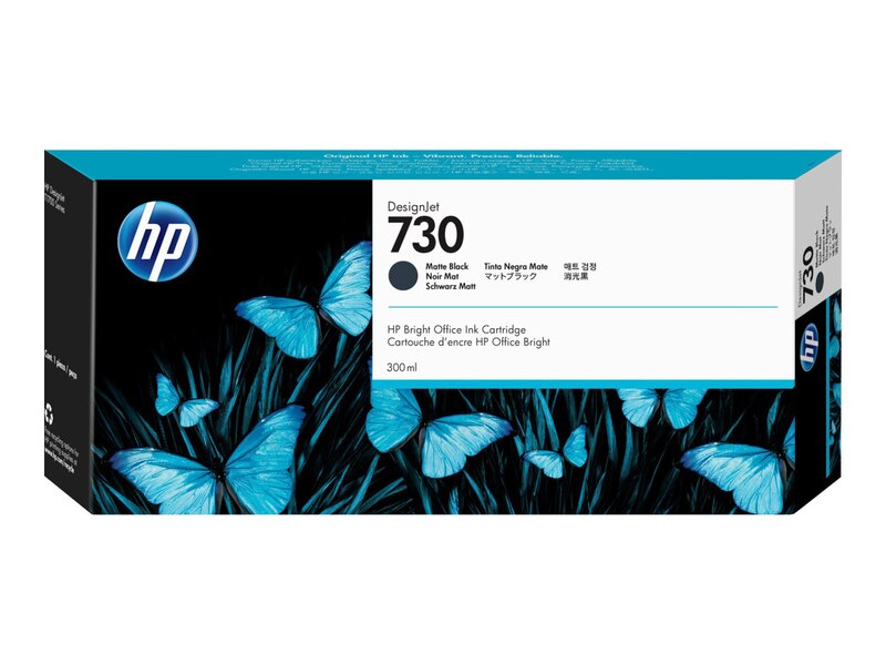 HP 730 300-ml Matte Black Ink Cartridge P2V71A