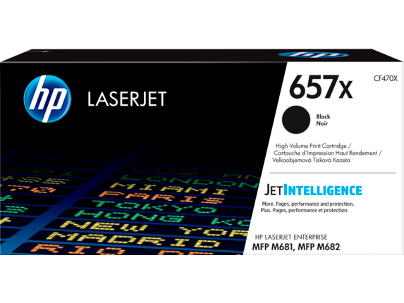 HP 657X Black LaserJet Toner Cartridge CF470X