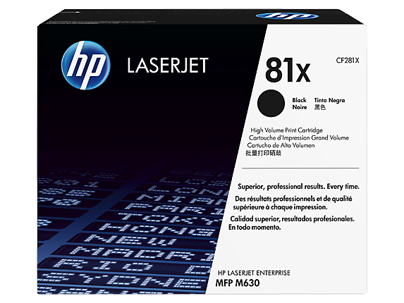 HP 81X Black LaserJet Toner Cartridge CF281X